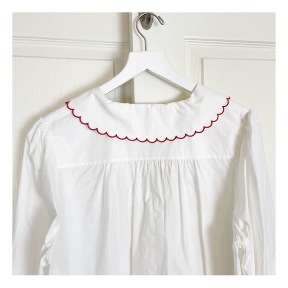 RIXO Lila Embroidered Floral Collar L/S Button Down Shirt - Picture 6 of 11